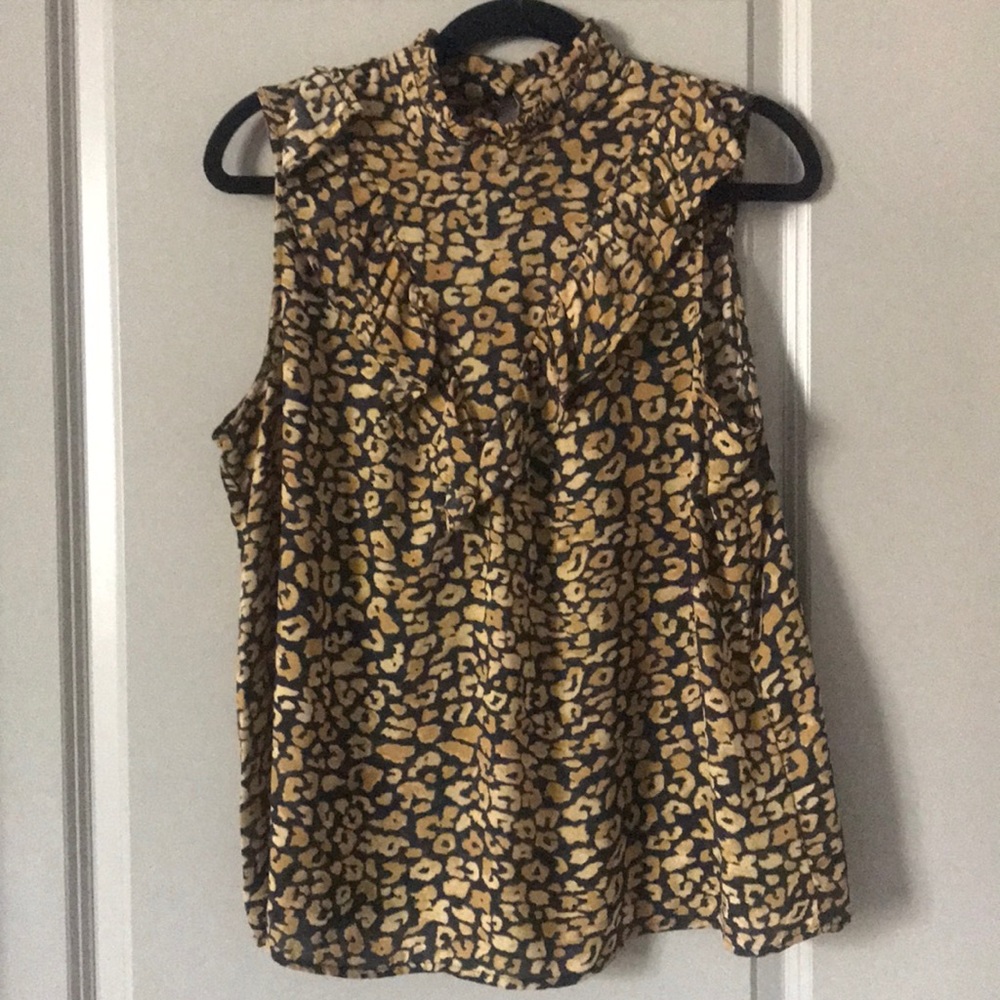 Cheetah Print Blouse